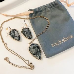 Ava Rose Earrings & Necklace Set